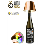 Sompex Top 2.0, lampada per bottiglie ricaricabile rame