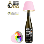 Sompex Top 2.0, lampada per bottiglie ricaricabile rosa