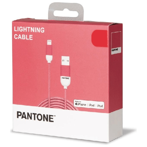 Pantone-Celly-PT-LCS001-5P-cavo-per-cellulare-Rosa-15-m-USB-A-Lightning