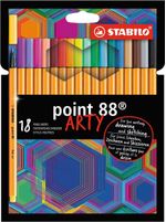 STABILO-point-88-ARTY-penna-tecnica-Fine-Multicolore-18-pz