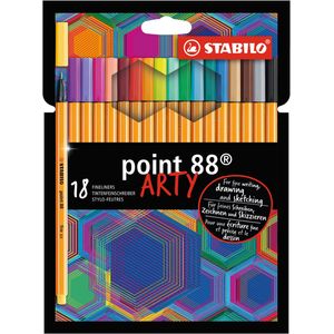 STABILO point 88 ARTY penna tecnica Fine Multicolore 18 pz