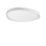 Plafoniera Contemporanea Gemini Metallo Bianco Led Integrato 41W 3000K Ip20