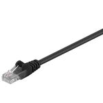 Goobay Wentronic Goobay CAT 5e Patchkabel, U/UTP, Schwarz, 0.5 m - CCA Kupfergemisch (68643)