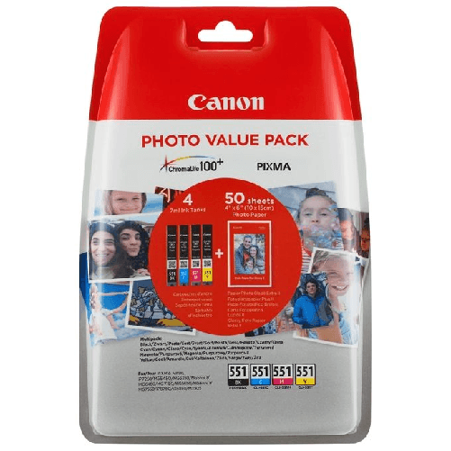 Canon-Confezione-multipla-cartucce-d-inchiostro-CLI-551-BK-C-M-Y---carta-fotografica