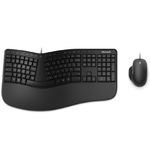 Microsoft Ergonomic Desktop tastiera Mouse incluso Ufficio USB QWERTZ Tedesco Nero