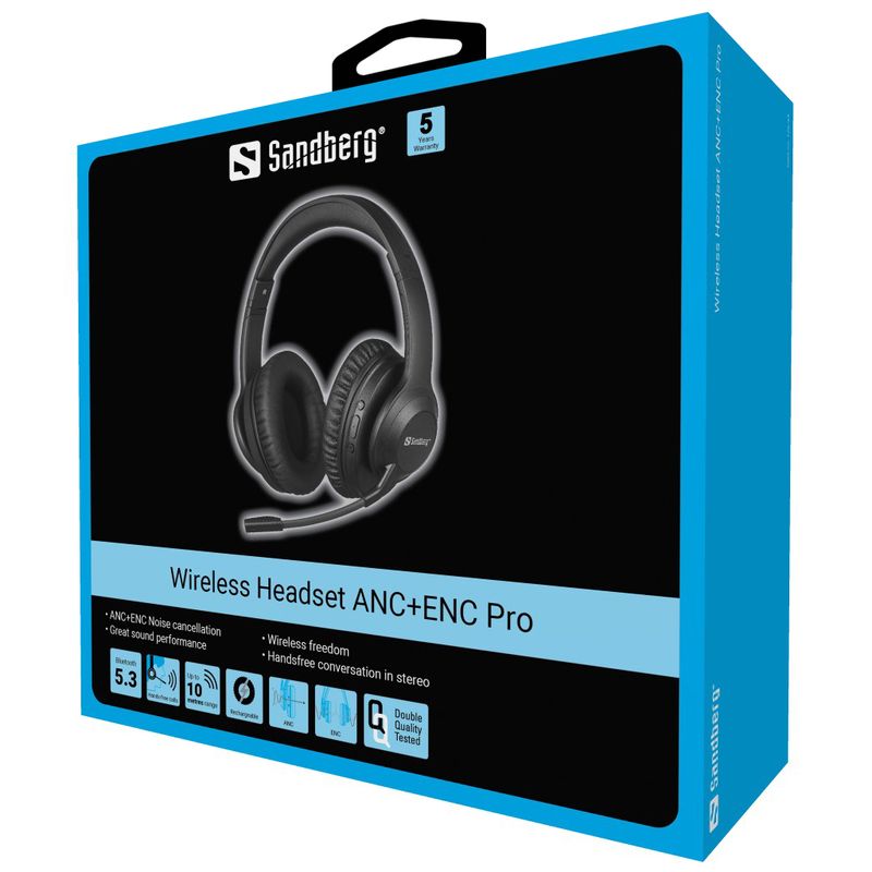 Sandberg-126-45-cuffia-e-auricolare-Wireless-A-Padiglione-Musica-Giornaliera-Bluetooth-Nero--126-45---Bluetooth-Headset-