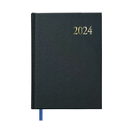 Agenda annuale Dohe Segovia - Giorno per giorno - Dimensioni 14x20 cm - Colore nero