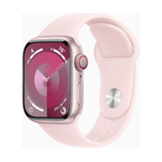 Apple Watch Series 9 GPS + Cellular Cassa 41mm in Alluminio Rosa con Cinturino Sport Rosa Confetto - S/M