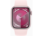 Apple-Watch-Series-9-GPS---Cellular-Cassa-41mm-in-Alluminio-Rosa-con-Cinturino-Sport-Rosa-Confetto---S-M