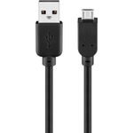 Goobay 93920 cavo USB USB 2.0 3 m Micro-USB B USB A Nero