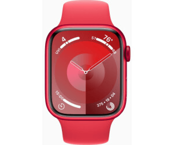 Apple-Watch-Series-9-GPS---Cellular-Cassa-45m-in-Alluminio--PRODUCT-RED-con-Cinturino-Sport-Band--PRODUCT-RED---S-M