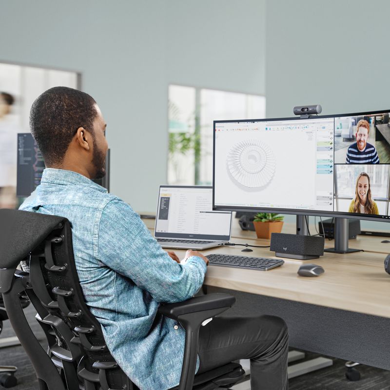 Logitech-Brio-505-webcam-4-MP-1920-x-1080-Pixel-USB-Nero