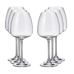 Fade Anser set 6 calice vino bianco cl 44 in fine cristallo crystalite bohemia