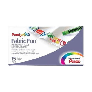 Pentel ASTUCCIO 15 PASTELLI PER TESSUTO FABRIC Fun PENTEL