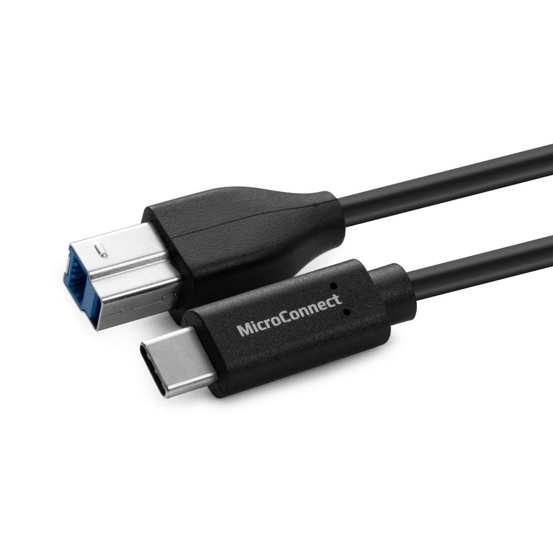 Microconnect-W127021088-cavo-USB-3-m-USB-3.2-Gen-1-3.1-Gen-1-USB-C-USB-B-Nero--USB-C-to-USB3.0-B-Cable-3m---Warranty-300