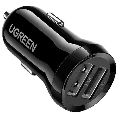 Ugreen-50875-Caricabatterie-per-dispositivi-mobili-MP4-Computer-portatile-Nero-Accendisigari-Auto