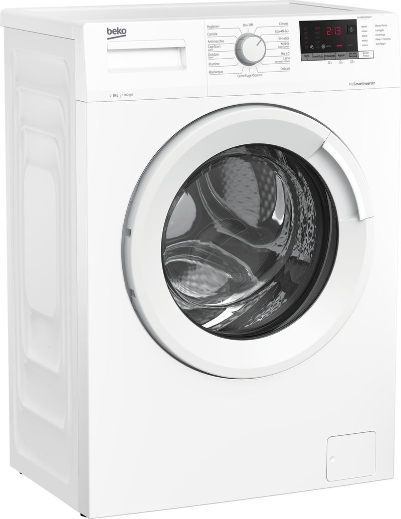 Beko-WUXR81282WI-IT-lavatrice-Caricamento-frontale-8-kg-1200-Giri-min-Bianco