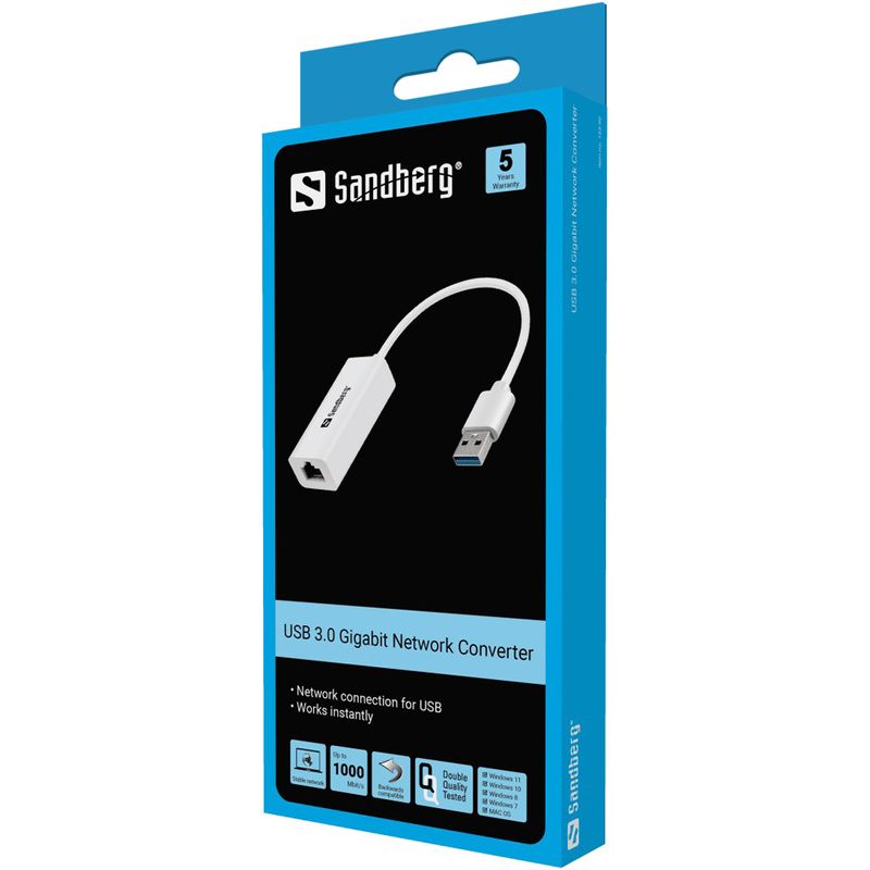 Sandberg-USB3.0-Gigabit-Network-Adapter--USB3.0-Gigabit-Network-Adapter---USB3.0-Gigabit-Network---Adapter-USB-A-RJ-45-M