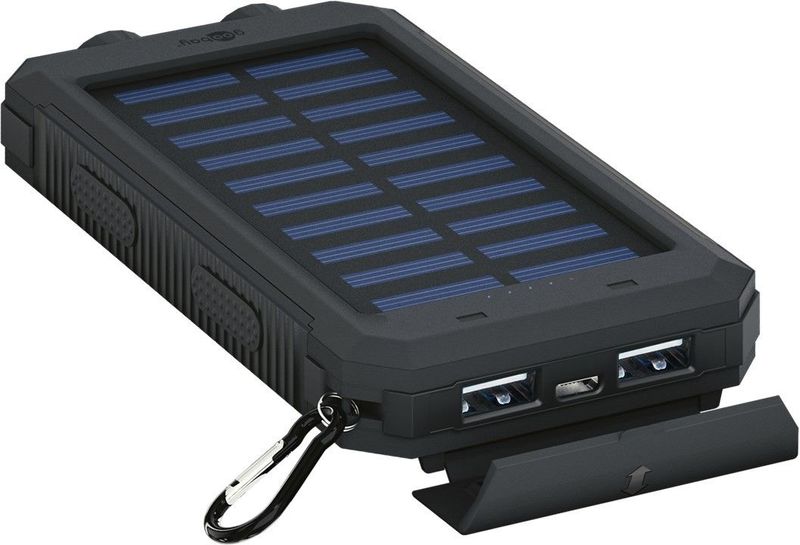 Goobay-49216-batteria-portatile-Polimeri-di-litio-LiPo-8000-mAh-Nero-Blu--Goobay-Outdoor-Powerbank-Solar-8.0---8000-mAh-