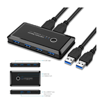 Andowl-switch Box Usb 2.0 Hub 2 Ingressi 4 Uscite Per Condividere 2 Pc Computer Q-u100 -