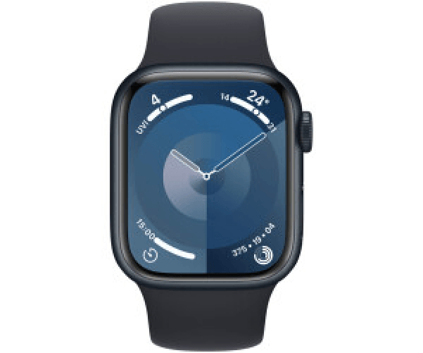 Apple-Watch-Series-9-GPS---Cellular-Cassa-41mm-in-Alluminio-Mezzanotte-con-Cinturino-Sport-Mezzanotte---M-L