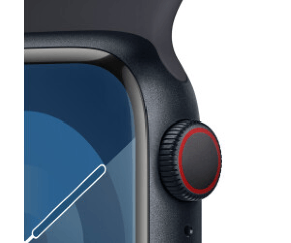 Apple-Watch-Series-9-GPS---Cellular-Cassa-41mm-in-Alluminio-Mezzanotte-con-Cinturino-Sport-Mezzanotte---M-L