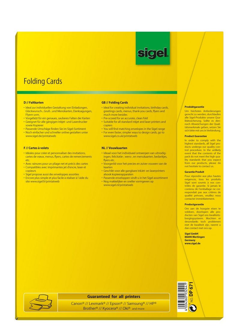 Biglietti-pieghevoli-SIGEL-DIN-A6-bianco