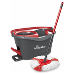 Vileda mop en steel Supermocio 3Action spazzolone Lana Rosso, Bianco