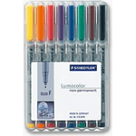 Staedtler 316 WP8 evidenziatore 1 pz Nero, Blu, Marrone, Verde, Arancione, Rosso, Viola, Giallo