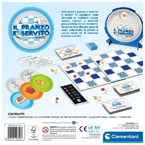 Clementoni-Il-Mio-Primo-IL-PRANZO-E-SERVITO-30-min-Gioco-da-tavolo-Famiglia