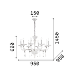 Lampadario-Shabby-Chic-Provenzale-Miramare-Vetro-Bianco-8-Luci-E14