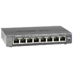 NETGEAR GS108E Gestito Gigabit Ethernet (10/100/1000) Nero