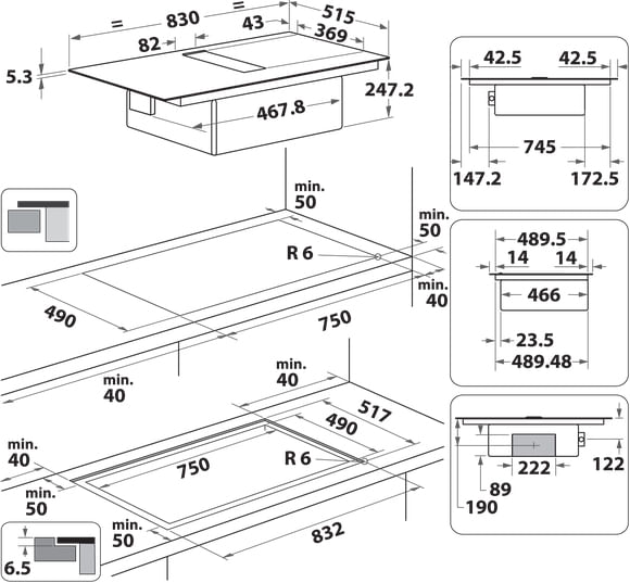 Whirlpool-WVHF83BB-Nero-Da-incasso-83-cm-Piano-cottura-a-induzione-4-Fornello-i-