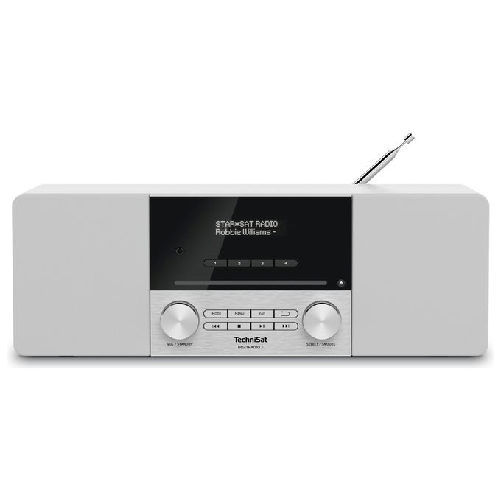 TechniSat-DIGITRADIO-3-Personale-Analogico-e-digitale-Stainless-steel-Bianco