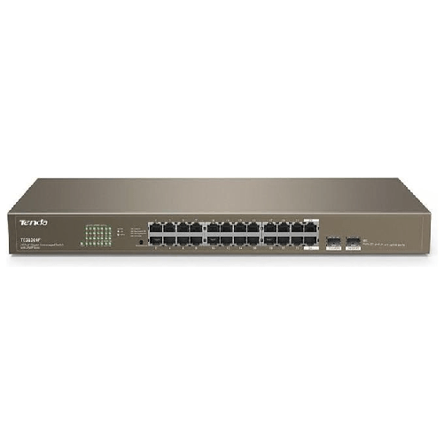 Tenda-TEG1024F-switch-di-rete-Non-gestito-L2-Gigabit-Ethernet--10-100-1000--1U-Grigio