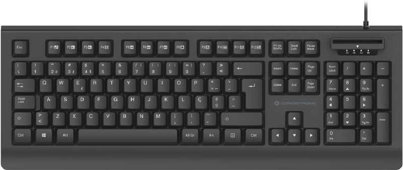 Conceptronic-KAYNE01PT-tastiera-Ufficio-USB-QWERTY-Portoghese-Nero