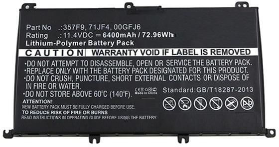 CoreParts-MBXDE-BA0053-ricambio-per-laptop-Batteria--Laptop-Battery-for-Dell-74Wh---Li-Pol-11.1V-6660mAh-Black---74Wh-Li