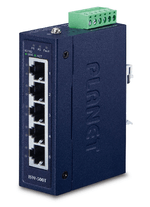 PLANET-ISW-500T-switch-di-rete-Non-gestito-Fast-Ethernet-10-100-Blu--IP30-Compact-size-5-Port---10-100TX-Fast-Ethernet-S