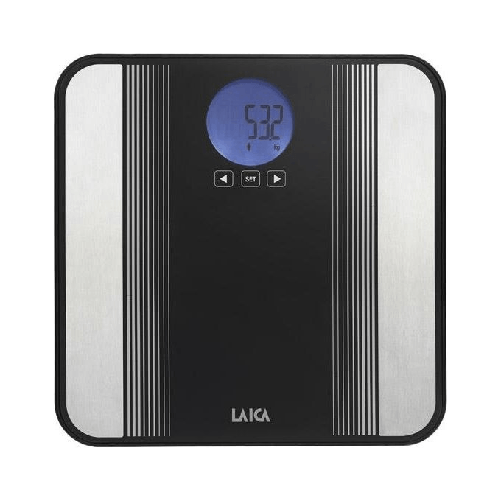 Laica-PS5012-bilance-pesapersone-Quadrato-Nero-Stainless-steel-Bianco-Bilancia-pesapersone-elettronica