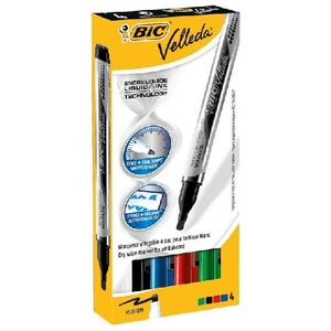 BIC Velleda Liquid Ink Pocket evidenziatore 4 pezzo(i) Nero, Blu, Verde, Rosso Tipo di punta