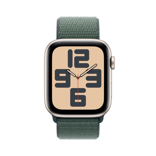 Apple-Watch-SE-GPS-44mm-Cassa-Alluminio-Galassia-con-Verde-Lago-Sport-Loop