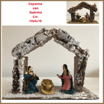 Capanna presepe artigianale per natale nativita sacra famiglia decorazioni natalizie vintage addobbi natalizi creazioni decorare natività