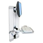 Ergotron StyleView Vertical Lift, Patient Room supporto da tavolo per Tv a schermo piatto 61 cm (24") Parete Bianco