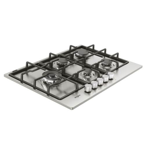 Whirlpool-KGML-761-IX-Acciaio-inox-Da-incasso-75-cm-Gas-5-Fornello-i-