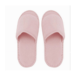 Cleafe-coppia Pantofole Ciabatte Bagno In Tessuto Rosa Taglia 39-45 Stanza Hotel 79679 -