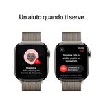 Apple-Watch-Series-10-Serie-10-GPS---Cellular-42mm-Cassa-in-Titanio-con-Loop-in-maglia-milanese