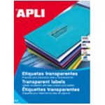 Apli Etichetta traslucida resistenti applicata 70.0 x 37.0 mm 100 fogli