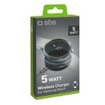 SBS-TECHGSAMWATCH-Caricabatterie-per-dispositivi-mobili-Orologio-intelligente-Bianco-USB-Carica-wireless-Interno