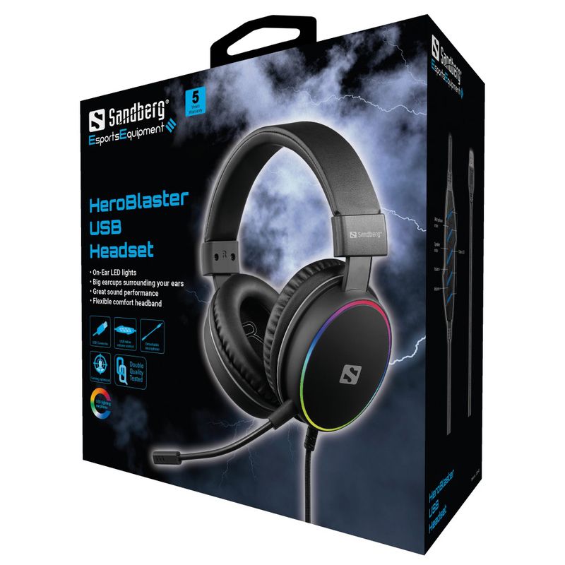 Sandberg-HeroBlaster-USB-Headset--HeroBlaster-USB-Headset---HeroBlaster-USB-Headset---Warranty-60M-