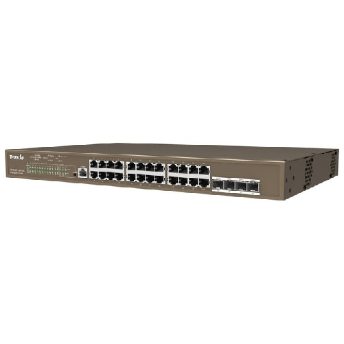 Tenda-TEG5328P-24-410W-Gestito-L3-Gigabit-Ethernet--10-100-1000--Supporto-Power-over-Ethernet--PoE--1U-Grigio